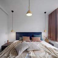 Ložnice je barevnější než například obývací prostor.