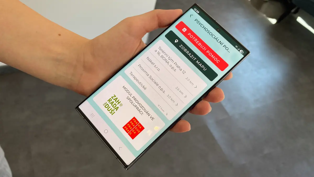 Speciální tlačítko v Záchrance už využily tisíce Pražanů s úzkostí, depresí nebo vztahovými potížemi
