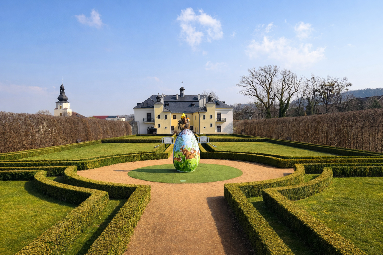 Největší velikonoční kraslice v Česku má 3,6 metru. K vidění je na Opavsku