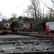 Práce tu začaly v sobotu 21. března.