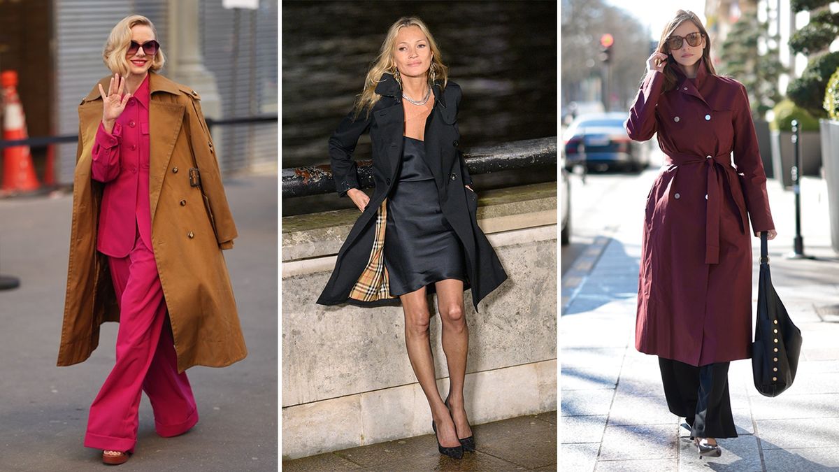 Přivítejte jaro v trenčkotu: Vsaďte na černou klasiku jako Kate Mossová nebo na hnědý model podle Naomi Wattsové