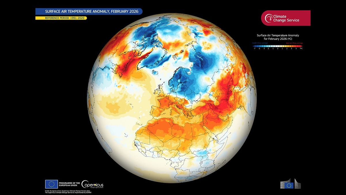 Neobvyklá zima rozdělila Evropu. Přinesla rekordní deště i mrazy