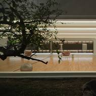 Součástí vily je také tělocvična.