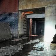 Pohled z oddělovací komory na nátok do retenční nádrže. Ta má kapacitu 6000 metrů krychlových.