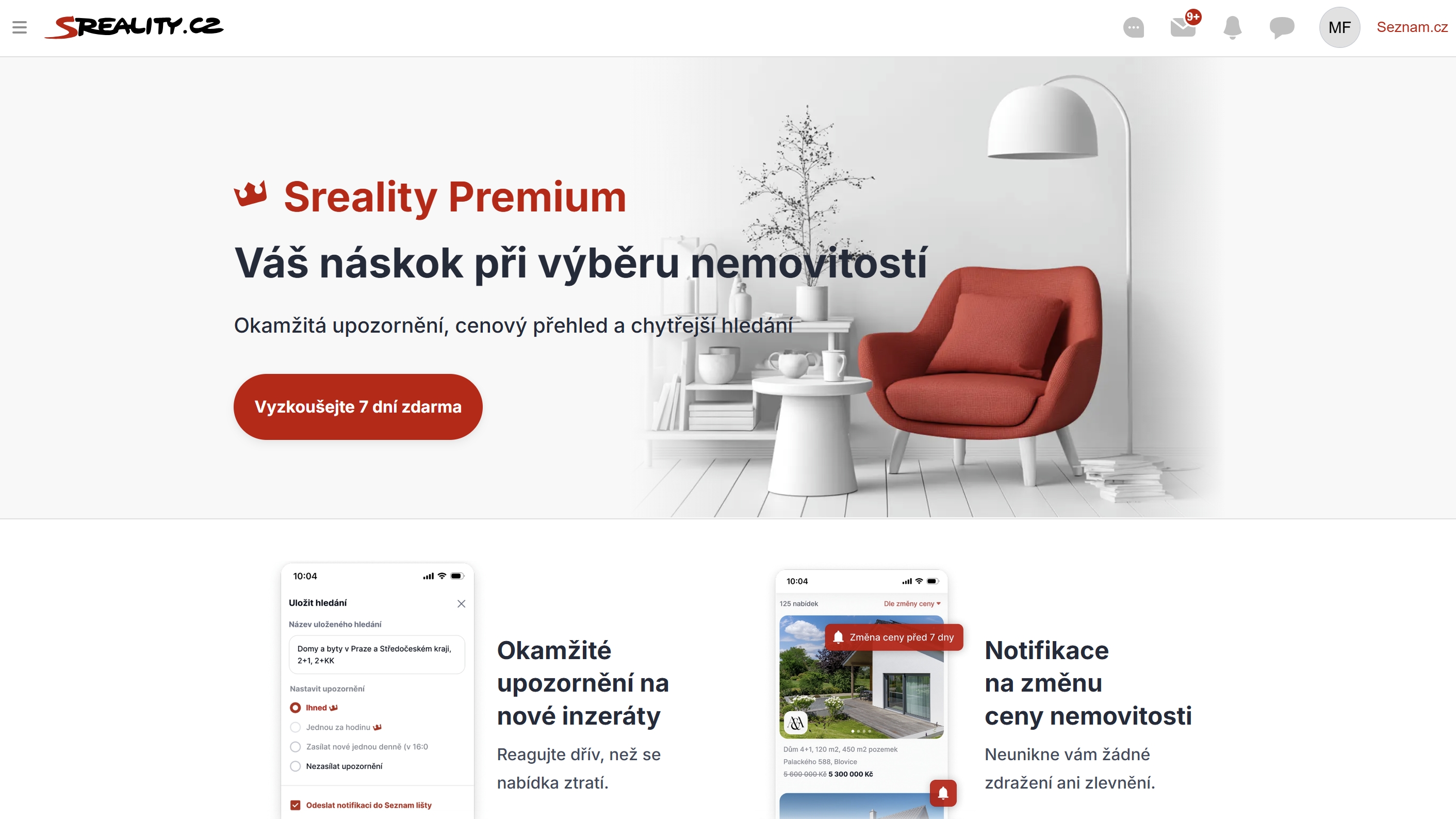Sreality.cz vừa ra mắt phiên bản cao cấp mới, cung cấp nhiều tính năng hữu ích.