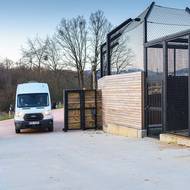 Příjezd dvojice zabavených lvic do Zoo Zlín