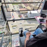 Jak to vypadá v kabině jeřábníka