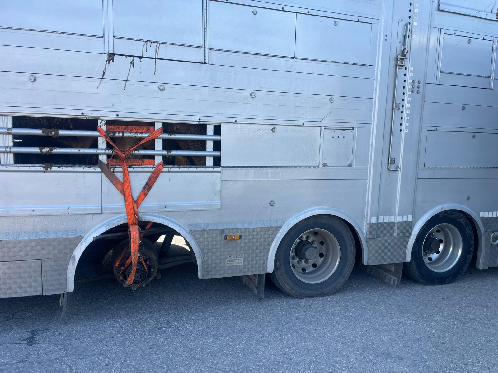 Jízda bez kola. Kamion v zoufalém stavu šokoval policisty na jihu Čech