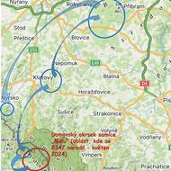 Migrační trasa kocoura B347, která vede z Bavorského lesa do CHKO Brdy a následně zpět na Šumavu do oblasti Nýrska.