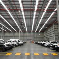 Nově vyrobené Fordy Ranger v Austrálii