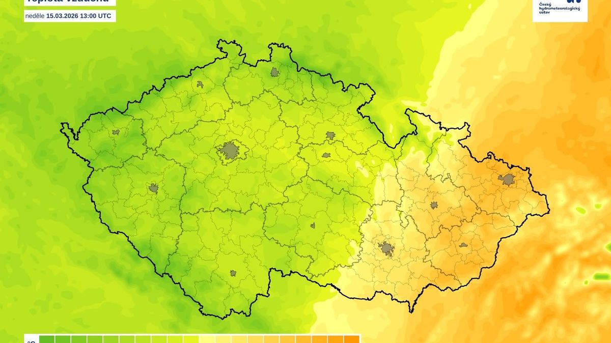 Morava a Slezsko překonávaly rekordní teploty, v Čechách rtuť nepřelezla desítku