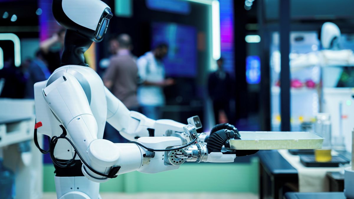 Tančící humanoid se v restauraci postaral o větší zábavu, než bylo v úmyslu