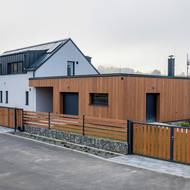 I když to možná na první pohled tak nevypadá, celý dům je postavený jako dřevostavba.