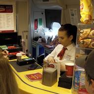 Jedním z rozdílů oproti českému pendolinu je i podoba bistrovozu.