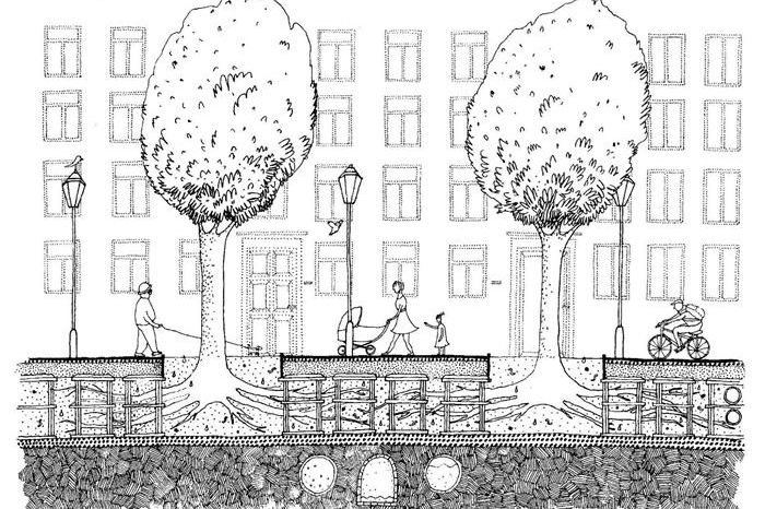 V Hodoníně vyrostou stromy ze speciálního podzemního zásobníku