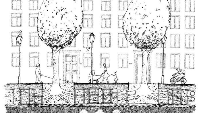 V Hodoníně vyrostou stromy ze speciálního podzemního zásobníku