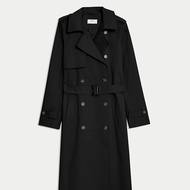 Dlouhý trenčkot s páskem, s vysokým podílem bavlny, Marks & Spencer, 2999 Kč