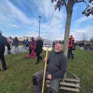 Demonstrant na Letné