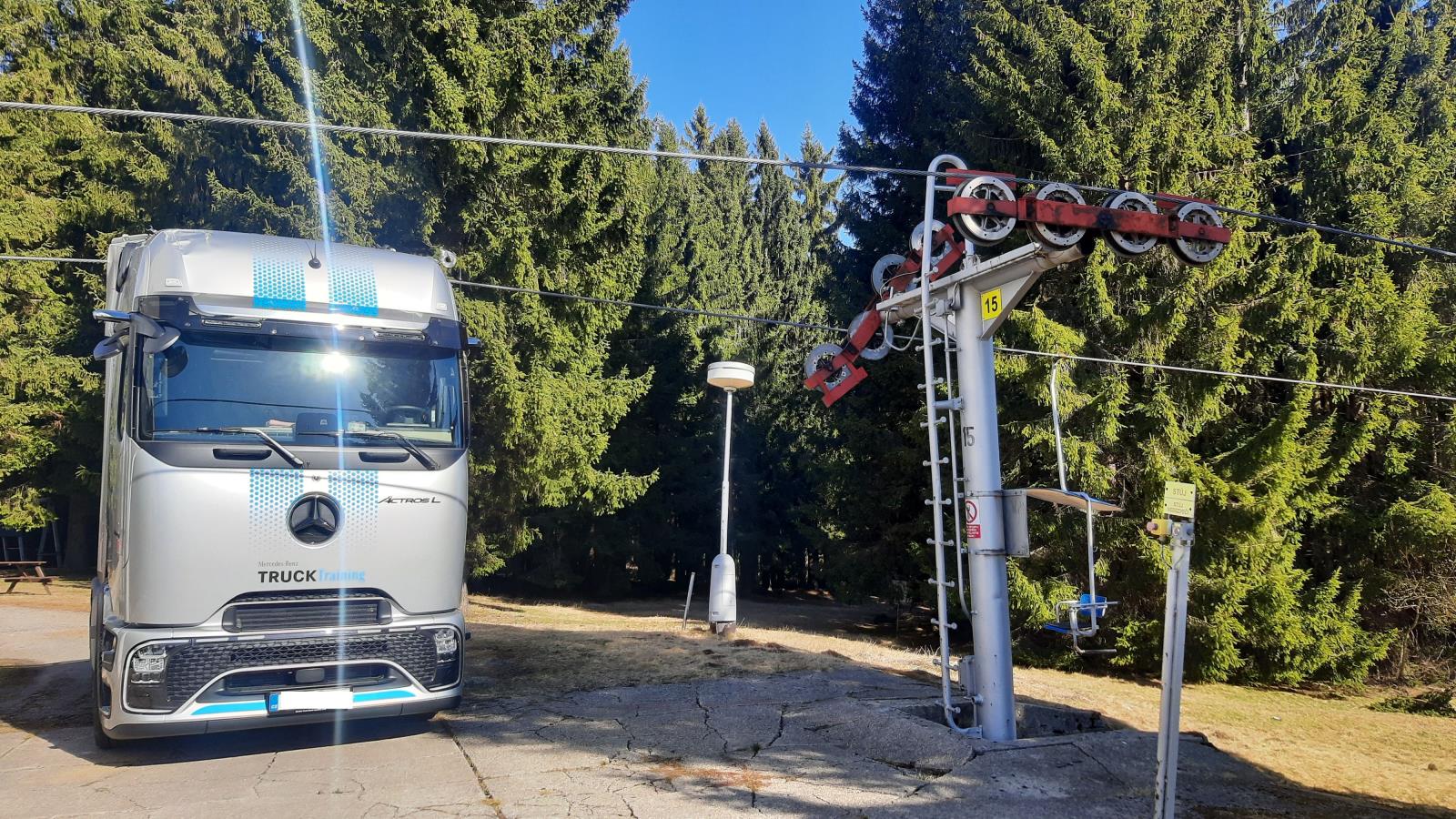 Tài xế xe tải ở Šumava