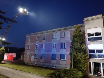 Hỏa hoạn nhà chung cư tại Cheb. Đã sơ tán 25 người