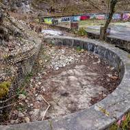 Bazén má rozměry 18 × 50 metrů.