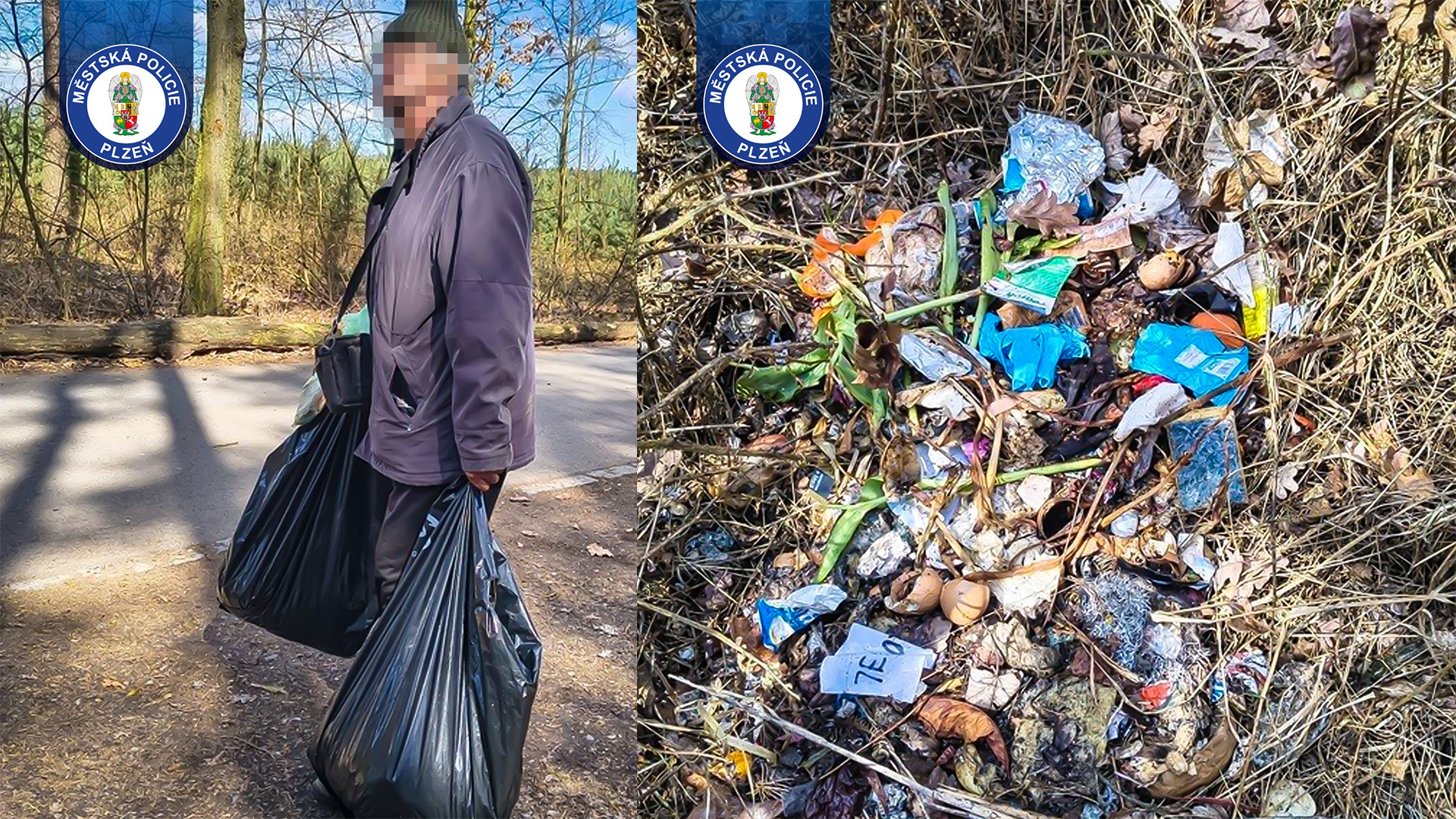 „Hnojím stromy,“ khẳng định người cao tuổi đã vứt rác nửa năm trong rừng Plzeň