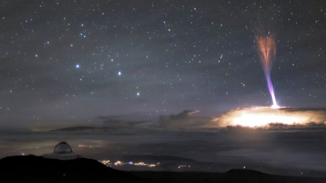 Unikátní modrý záblesk. Nad Argentinou natočili blue jet