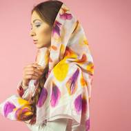 Bavlněno-hedvábný šátek, Andrea Vytlačilová, 3950 Kč