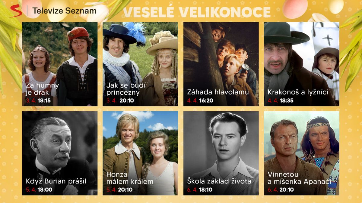Velikonoce v Televizi Seznam slibují zábavu
