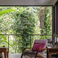 Interiér domu je hodně otevřený.