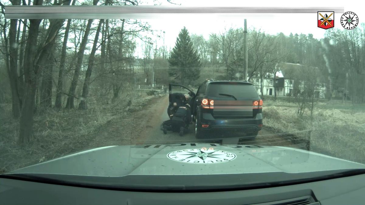 Mladík ukradl auto a při šílené jízdě Českobudějovickem mával na ostatní řidiče atrapou zbraně