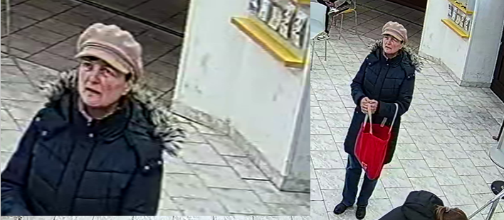 Tại bưu điện Plzeň, một phụ nữ đã nhận nhầm hàng chục triệu đồng. Cảnh sát đang tìm kiếm người phụ nữ trong ảnh