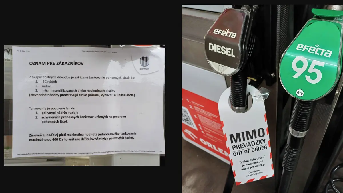 Dodržování limitů neohlídáme, říkají slovenští pumpaři