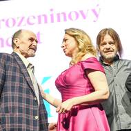 Jiří Žáček s moderátorkou večera Martinou Kociánovou