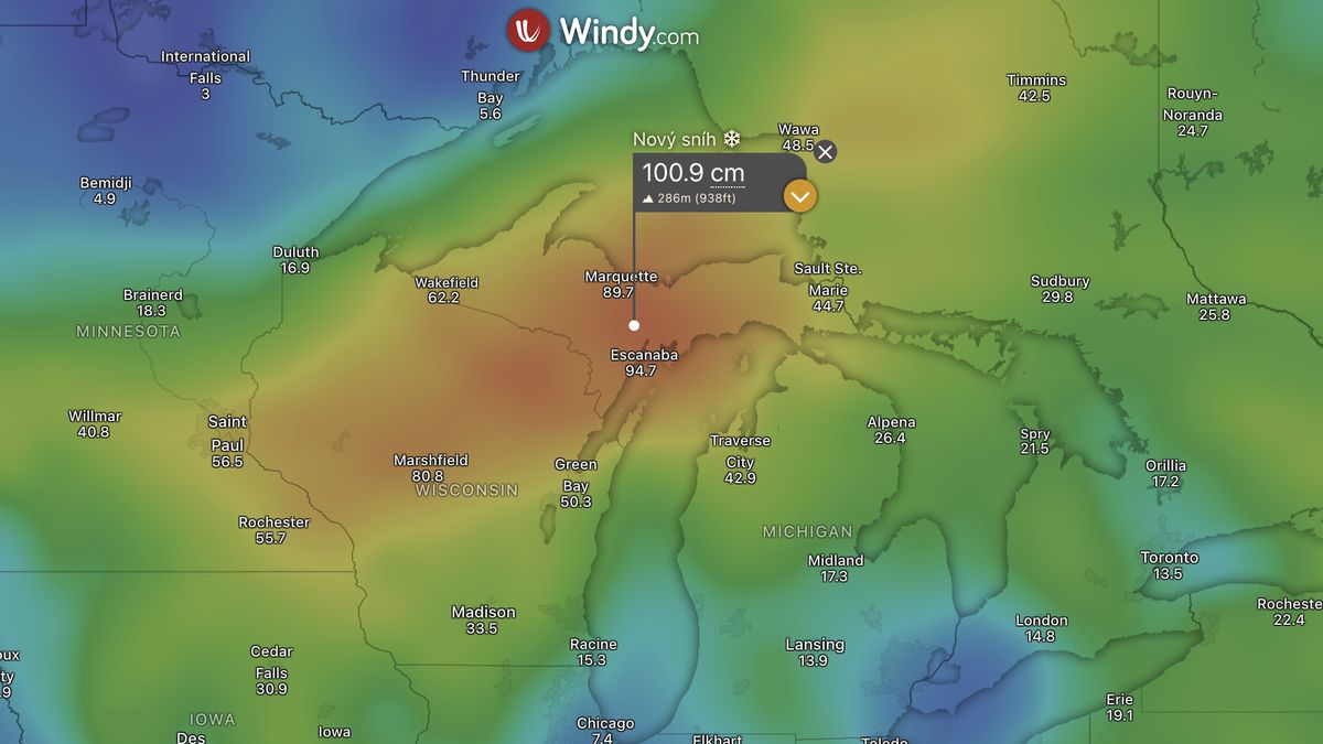 Zima v Americe se nevzdává, může napadnout metr sněhu