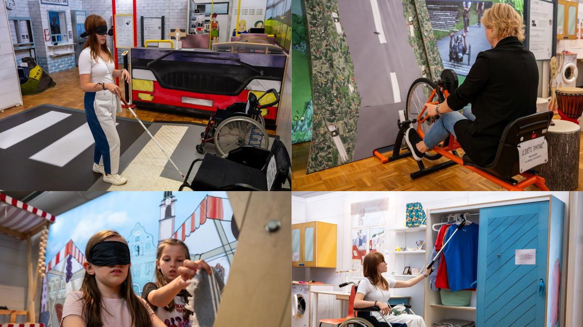 Výlet do světa „lidí odvedle“. V Jihočeském muzeu si návštěvníci vyzkouší život lidí s hendikepem