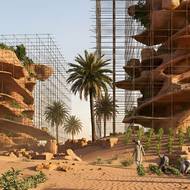 Mrakodrap Nebkha je zasazený do prostředí Íránské pouště Lut, nedaleko města Shadad a připadá stavby termitů. Autorem je tým architektů a designérů z Itálie.