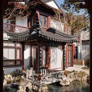 Tradiční čínské řemeslo a estetika jsou v této rezidenci patrné na každém kroku.