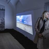 Místnost věnovaná obětem hladomoru na Ukrajině, který zorganizoval ve třicátých letech 20. století sovětský diktátor Josif Stalin.