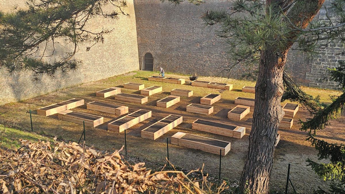 Praha má nové veřejné záhony. U hradeb Vyšehradu připomínají hroby
