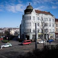 Secesní Palác Palmovka z roku 1910 je jednou z hezčích budov v oblasti…