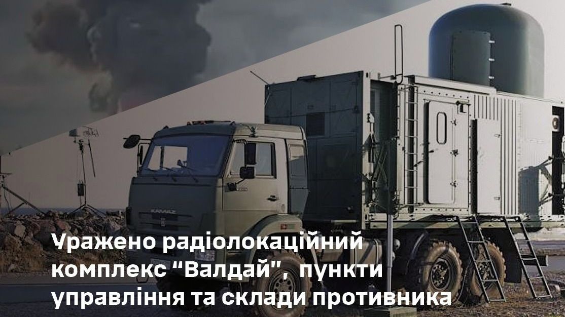 Ukrajinci zasáhli ruský radarový systém Valdaj