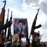 Protest na podporu režimu v íránském městě San'á