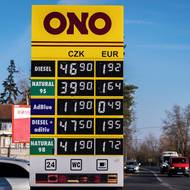 Zřejmě nejlevnější pumpy v Česku přes noc zdražily. Cena naturalu u firmy ONO vzrostla o korunu. 