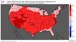 Deset tisíc rekordů. USA zažily teplotně nejextrémnější měsíc v historii