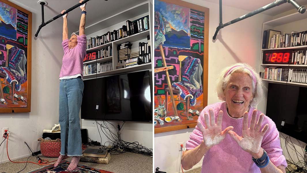 Devadesátiletá Američanka překonala světový rekord na hrazdě