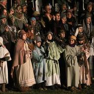 Ve žďárských pašijích často hrají celé rodiny, od prarodičů po vnoučata. Na scéně se letos objevilo kolem 170 herců. 