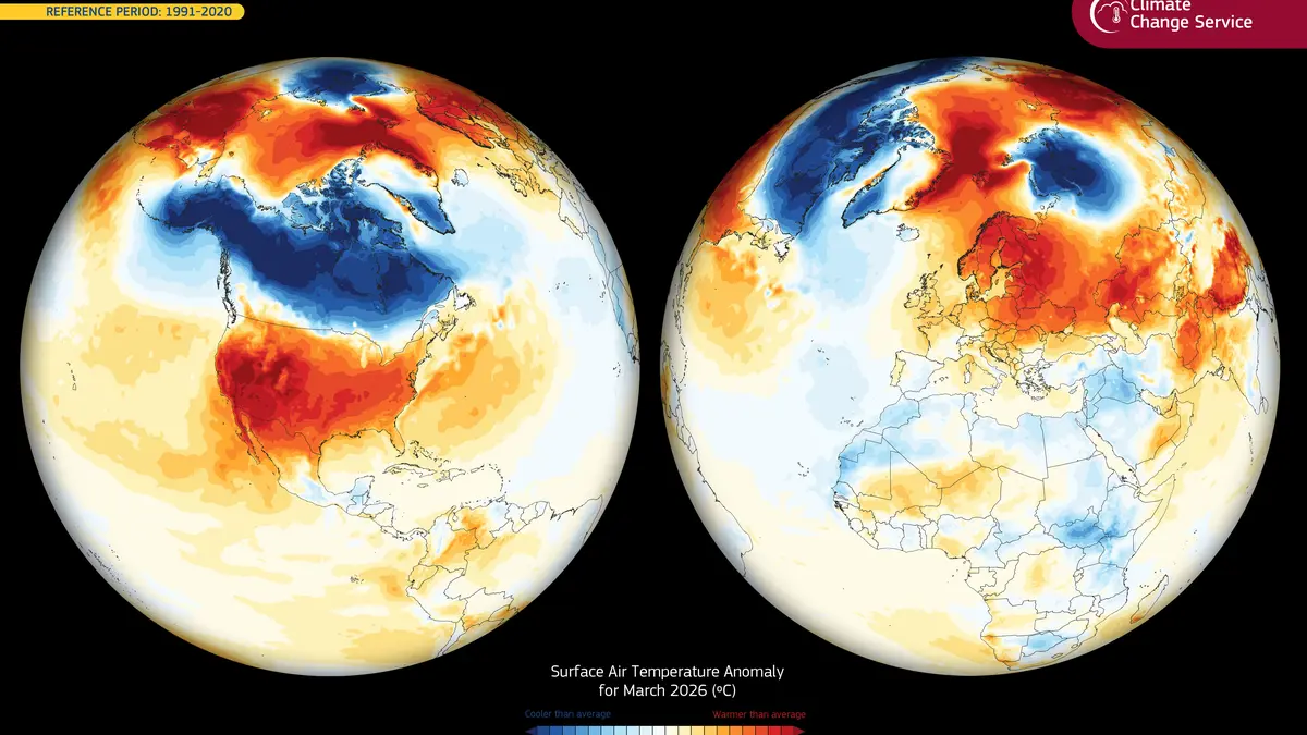 Březen byl v Evropě druhý nejteplejší v historii měření
