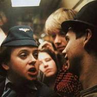 Film Proč? (1987). Zleva: Martin Dejdar, Daniel Landa, Milka Zimková, Markéta Zmožková-Zahradníková, Jiří Langmajer, Jan Potměšil