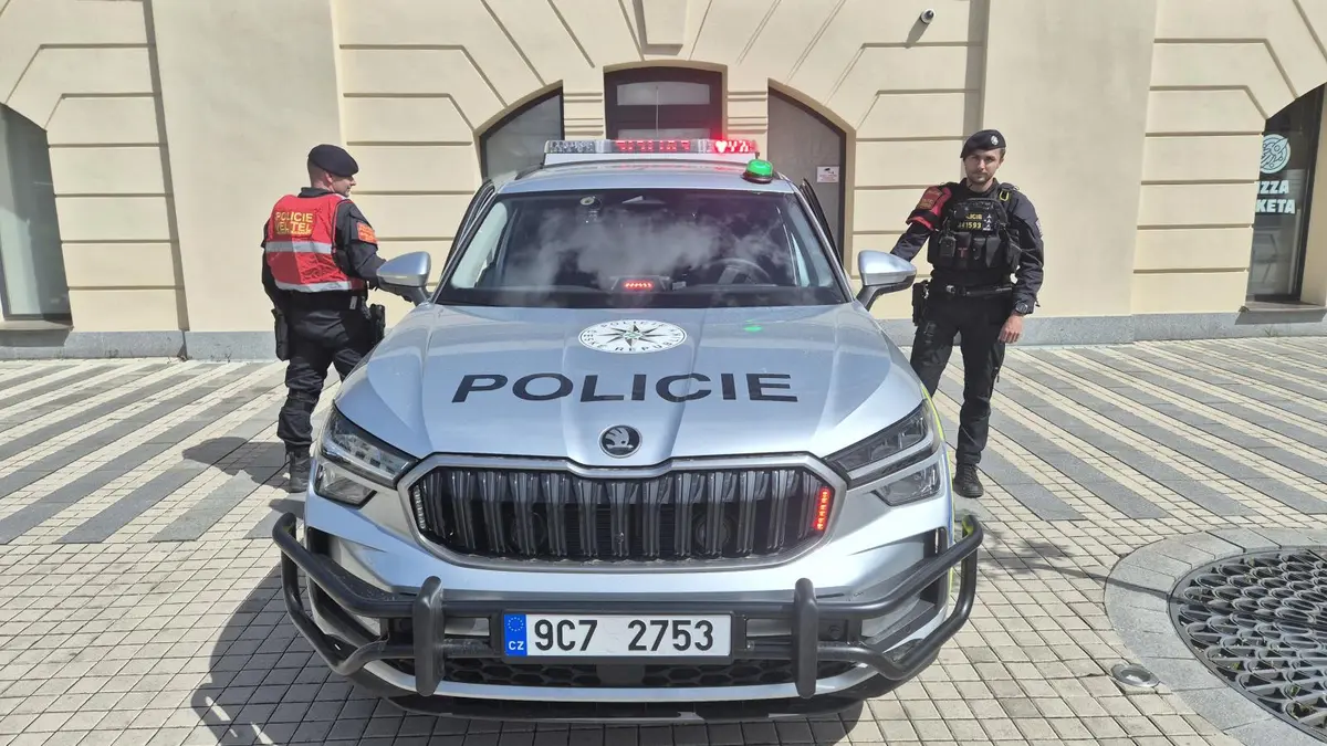 Velitelé policie v Českých Budějovicích mají nadupaný Kodiaq se zeleným majákem